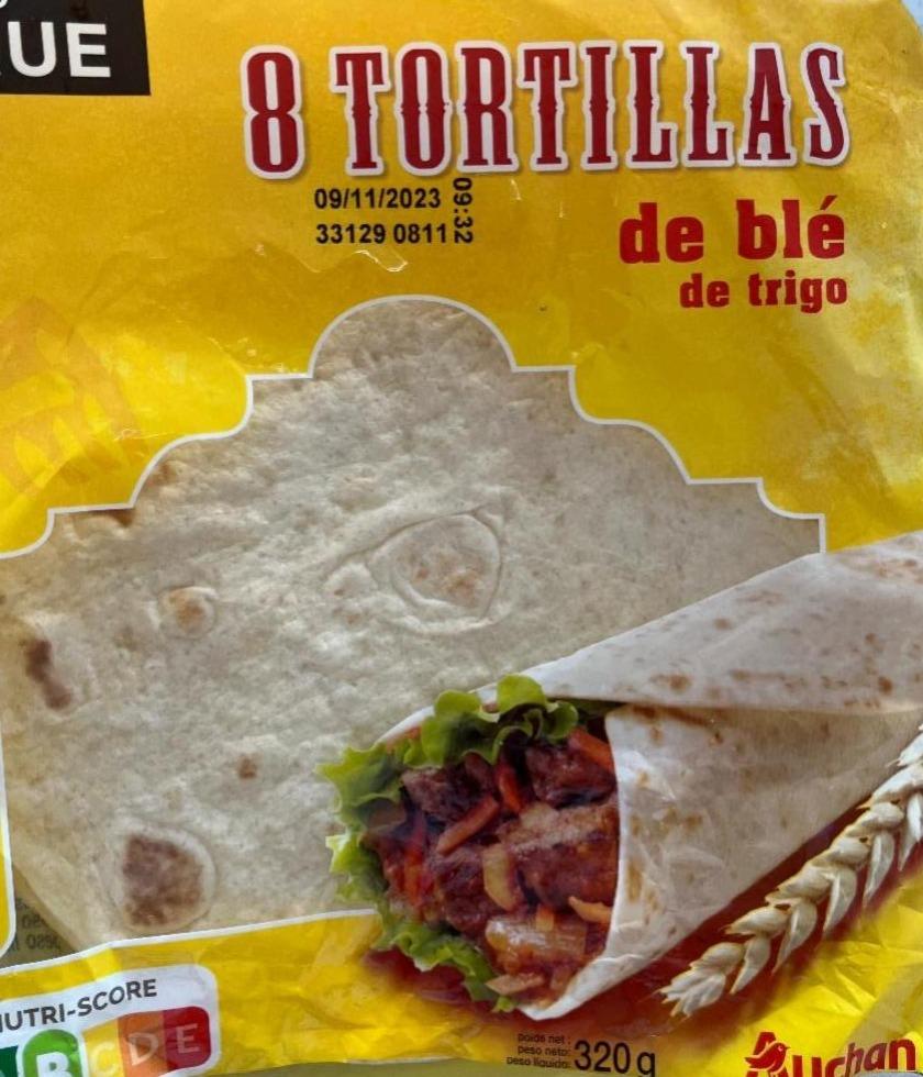 Zdjęcia - 8 Tortillas de blé de trigo Auchan