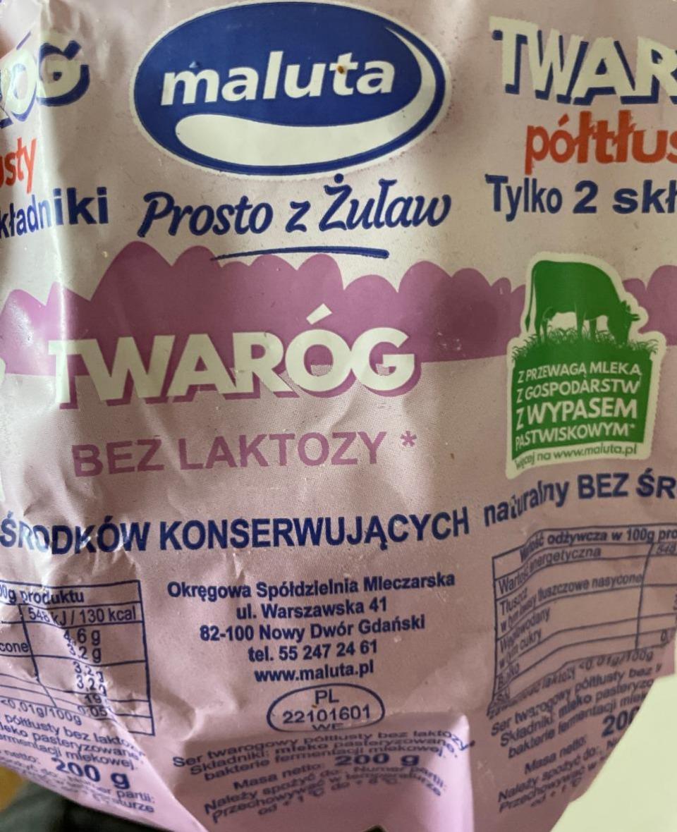 Zdjęcia - Twaróg półtłusty bez laktozy Maluta