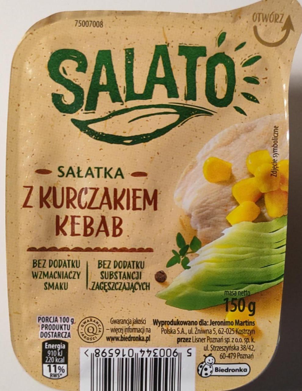Zdjęcia - Sałatka z kurczakiem kebab Salato