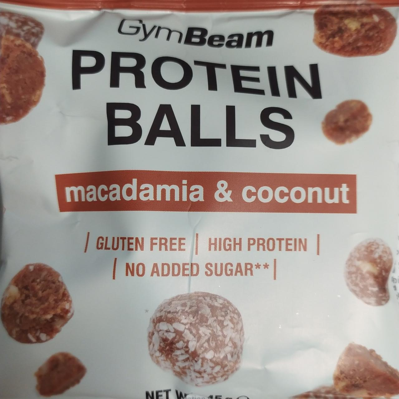 Zdjęcia - Protein balls macadamia and coconut GymBeam