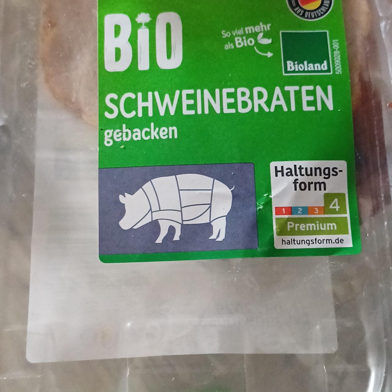 Zdjęcia - Bio schweinebraten gebacken Metzgerfrisch