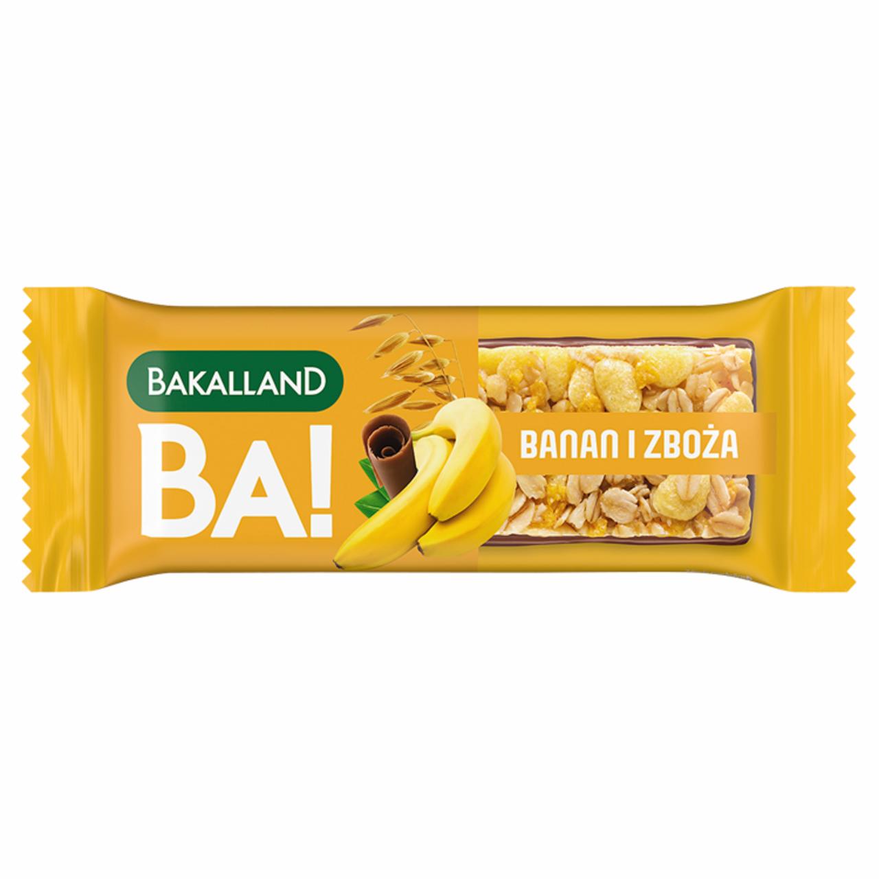 Zdjęcia - Bakalland Ba! Baton zbożowy banan i zboża 40 g