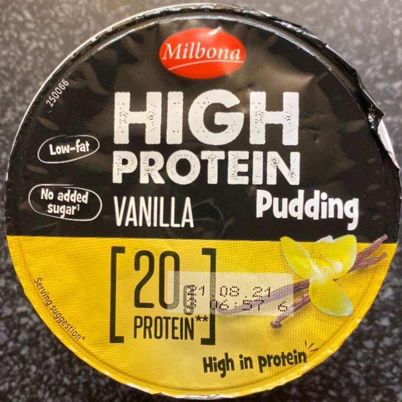 Zdjęcia - High protein pudding vanilla Milbona