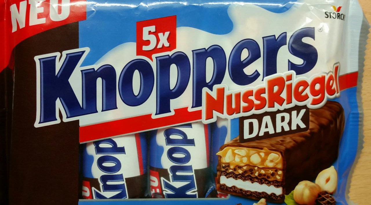 Zdjęcia - Knoppers baton orzechowy dark Storck