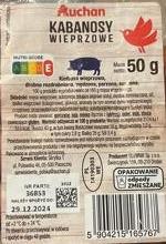 Zdjęcia - Kabanosy wieprzowe Auchan