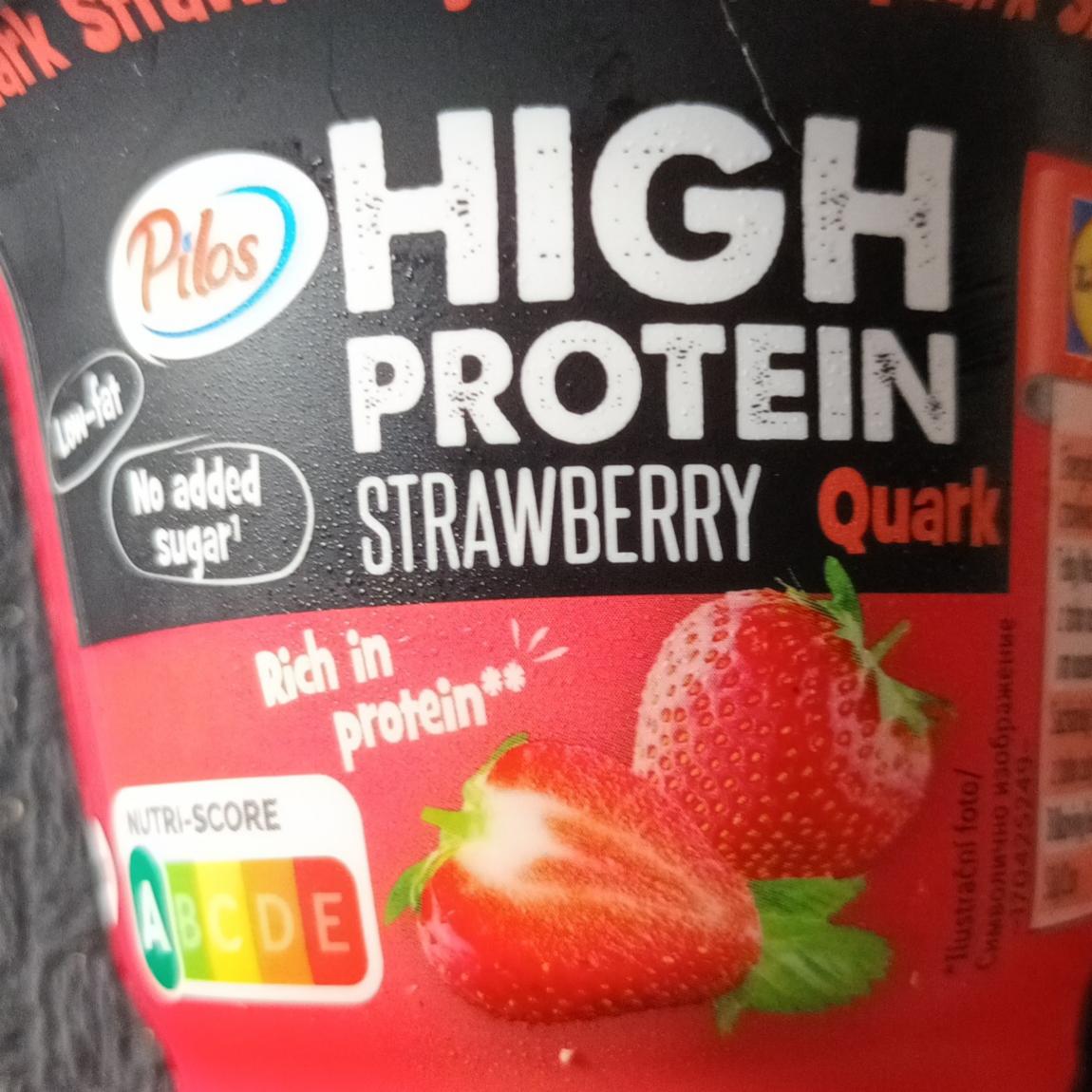 Zdjęcia - High protein strawberry quark Pilos