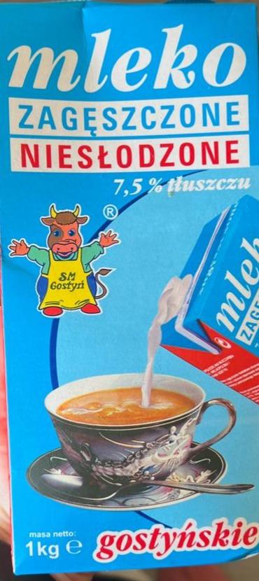 Zdjęcia - Mleko gostyńskie zagęszczone niesłodzone 7,5% SM Gostyń