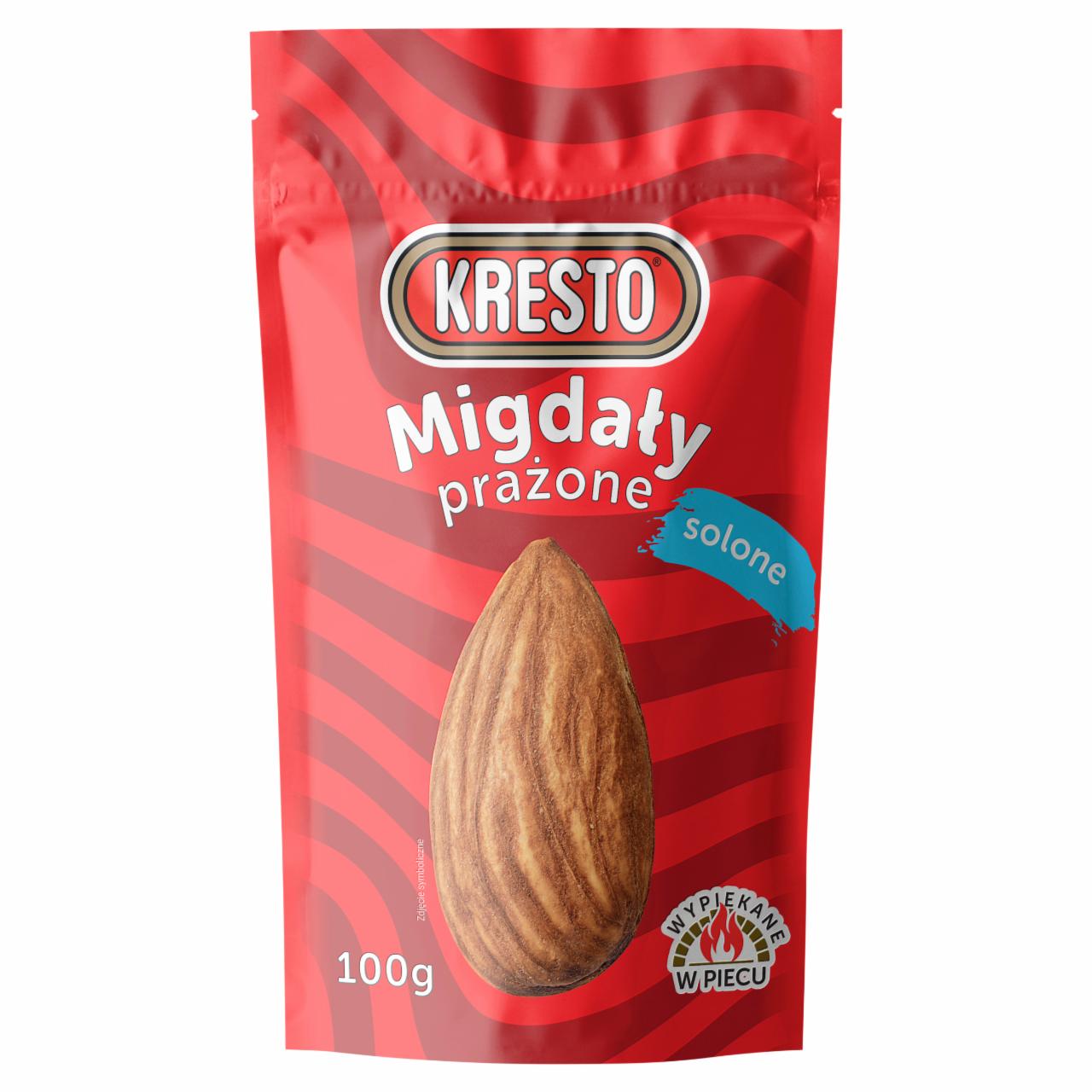 Zdjęcia - KRESTO Migdały prażone solone 100 g