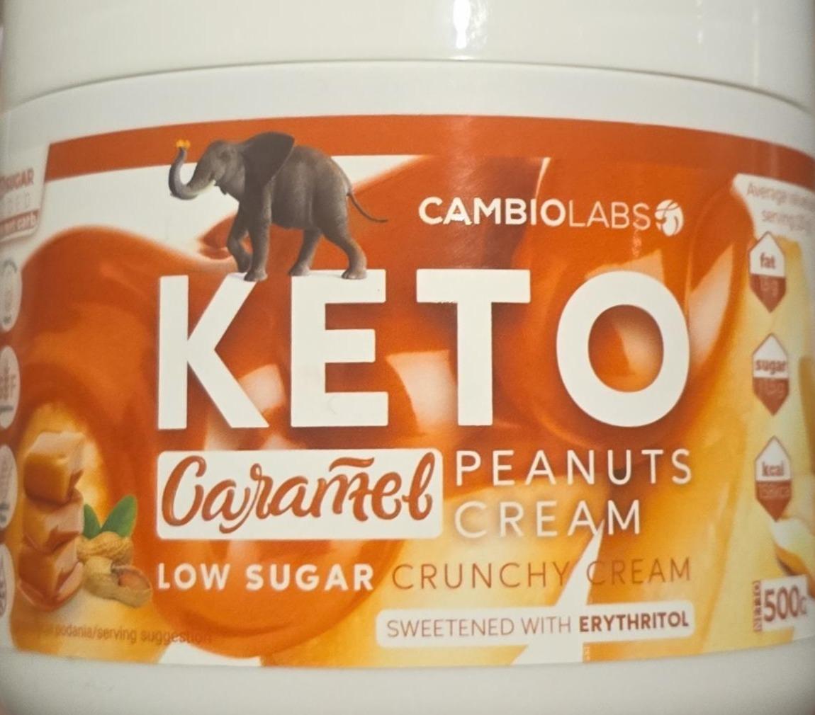 Zdjęcia - Keto caramel peanuts cream low surag crunchy cream CambioLabs