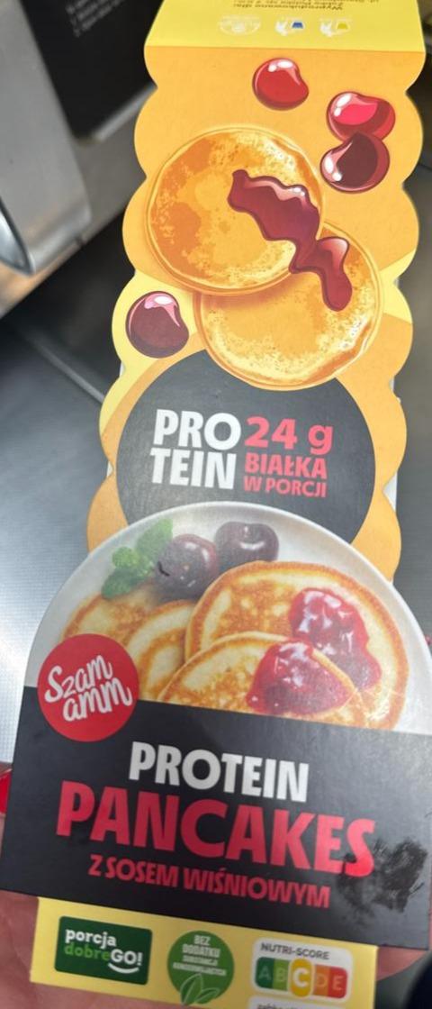 Zdjęcia - Protein pancakes z sosem wiśniowym Szam amm