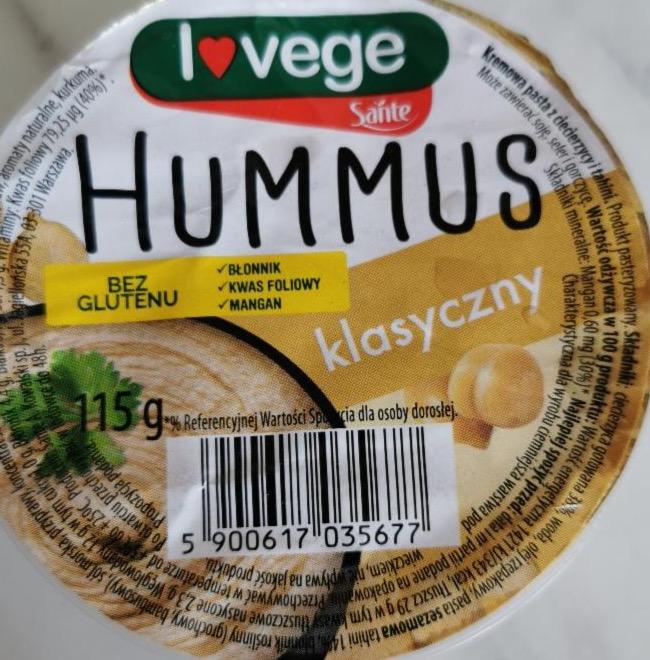Zdjęcia - Sante Hummus klasyczny 115 g