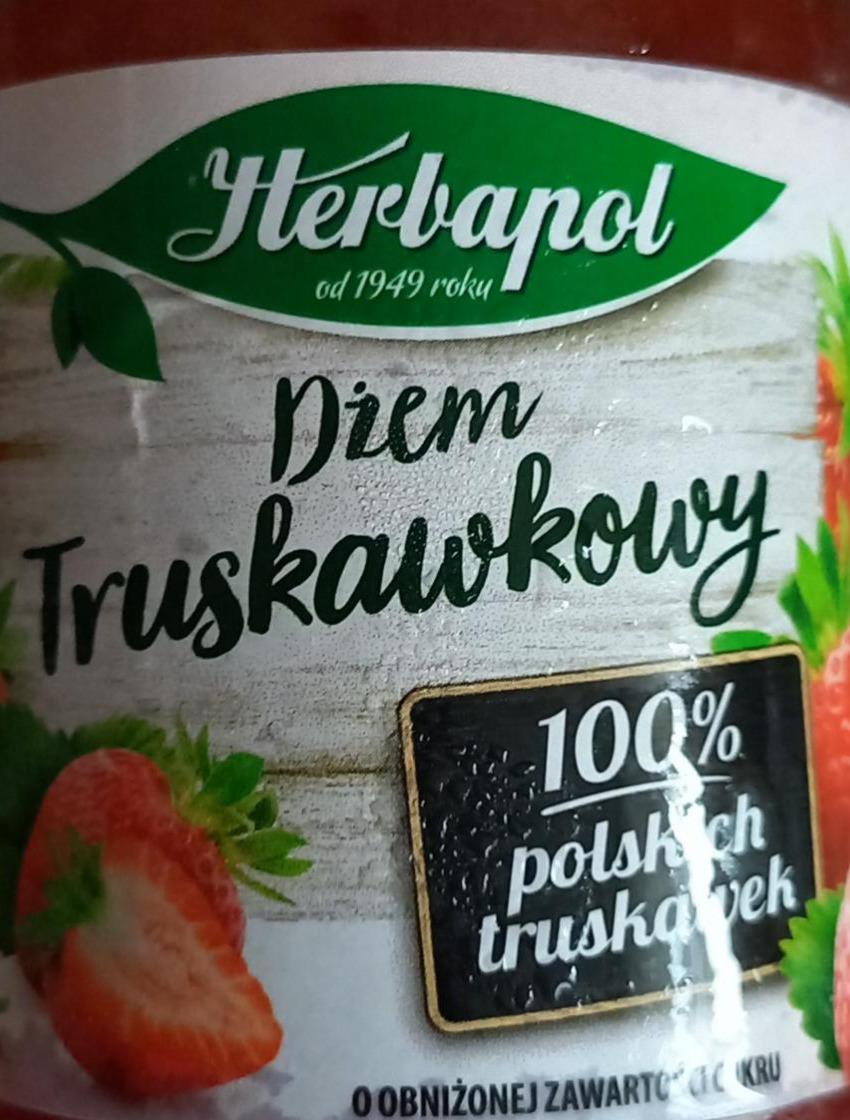 Zdjęcia - Herbapol Dżem truskawkowy o obniżonej zawartości cukru 280 g