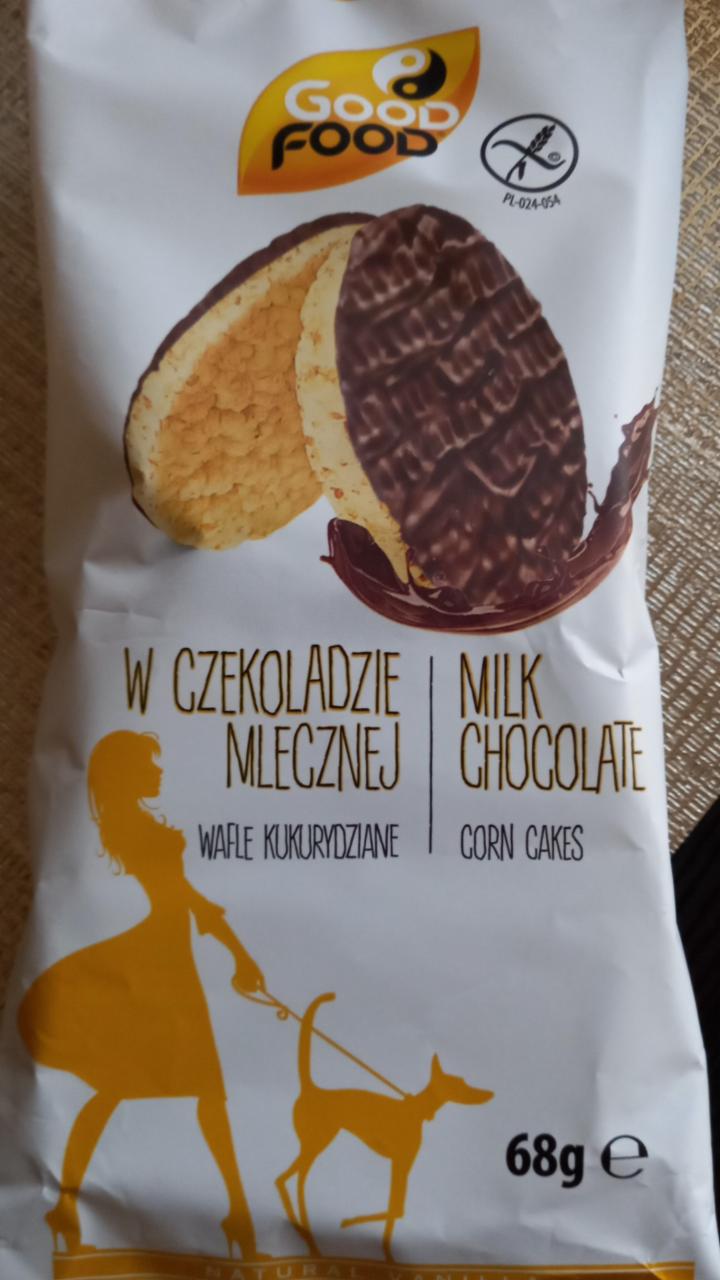 Zdjęcia - Good Food Wafle kukurydziane w czekoladzie mlecznej 68 g (4 sztuki)