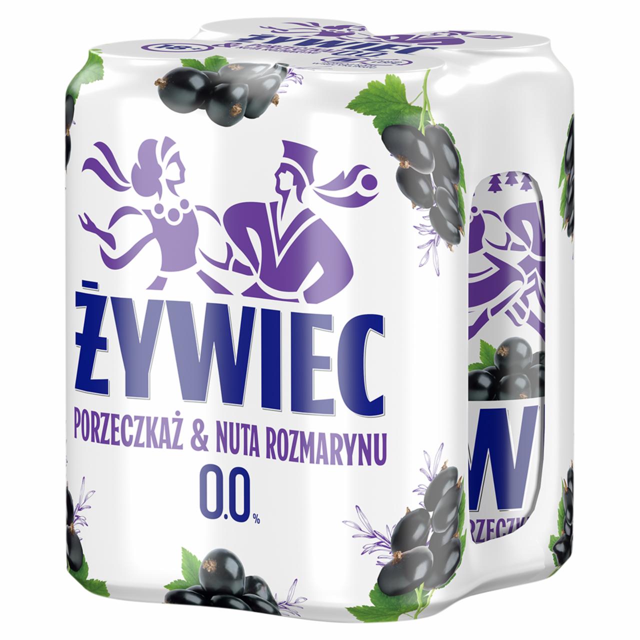 Zdjęcia - Żywiec Bezalkoholowy napój piwny porzeczkaż & nuta rozmarynu 4 x 500 ml