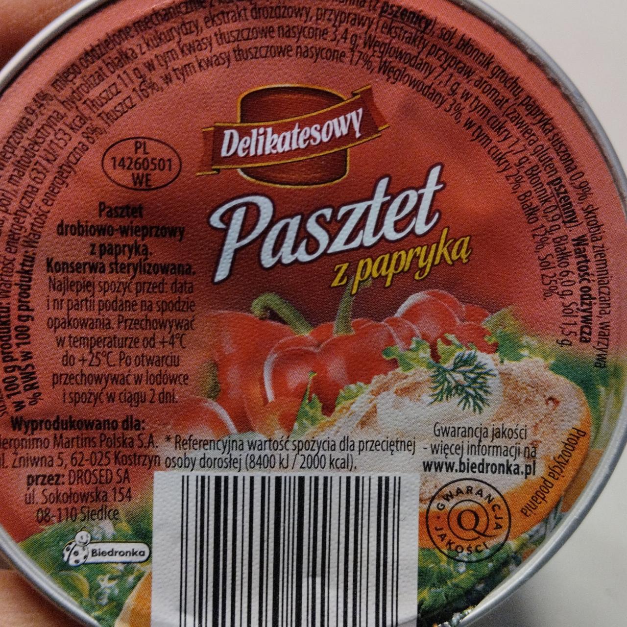 Zdjęcia - Pasztet z papryką Delikatesowy