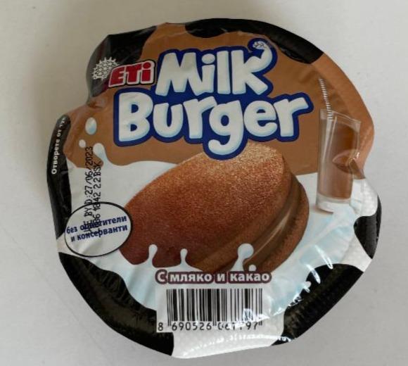 Zdjęcia - Eti Milk Burger Ciastko z mlekiem i z kakao 35 g