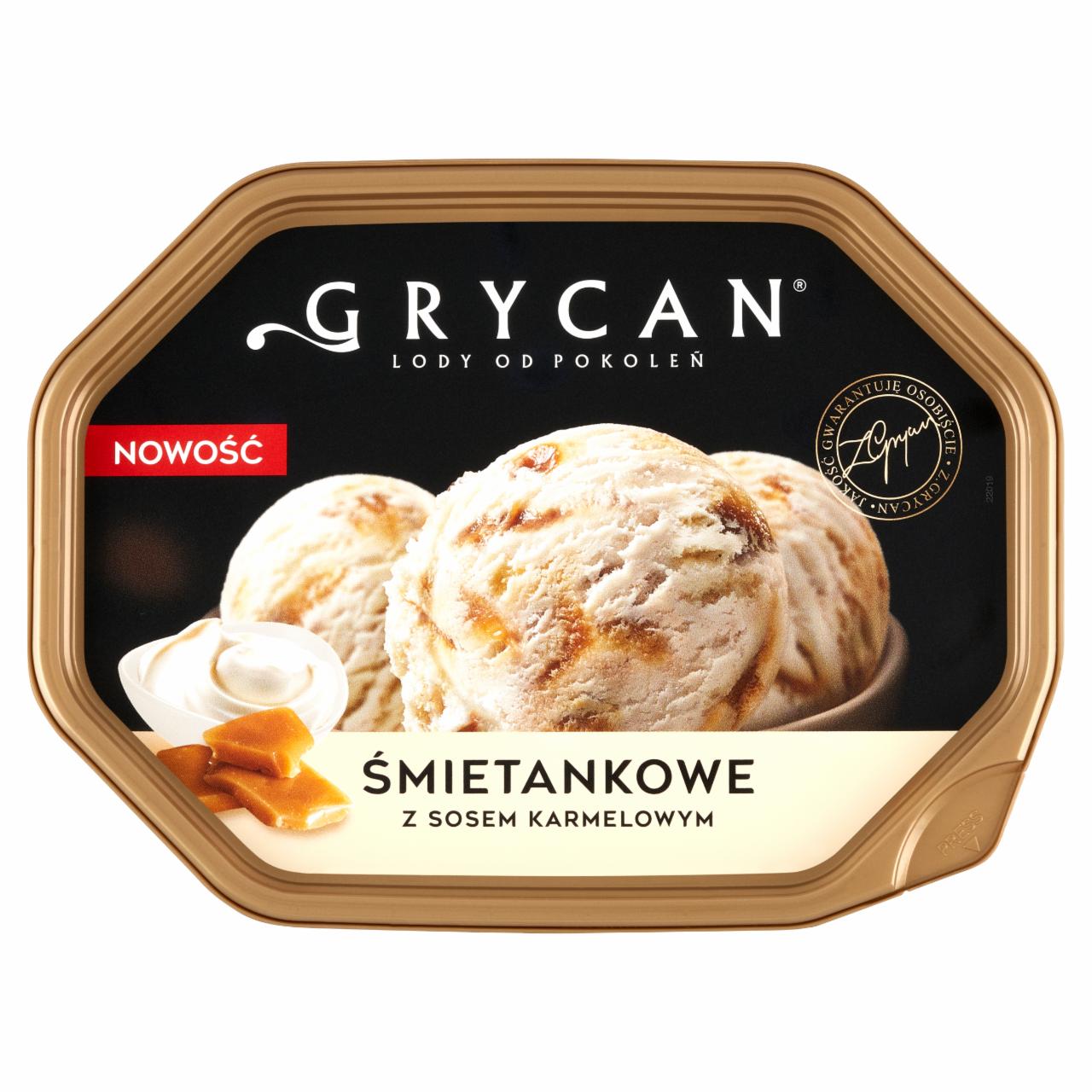 Zdjęcia - Grycan Lody śmietankowe z sosem karmelowym 900 ml