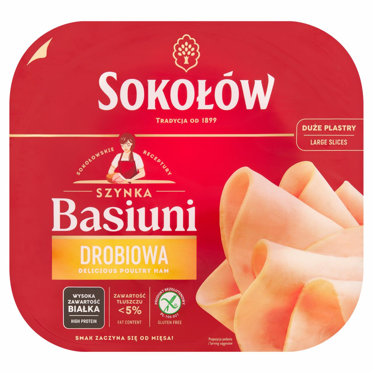Zdjęcia - Sokołów Szynka Basiuni drobiowa 140 g