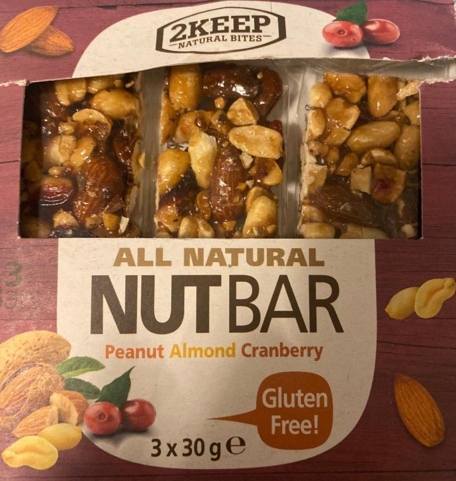 Zdjęcia - All natural nut bar peanut almond cranberry 2Keep