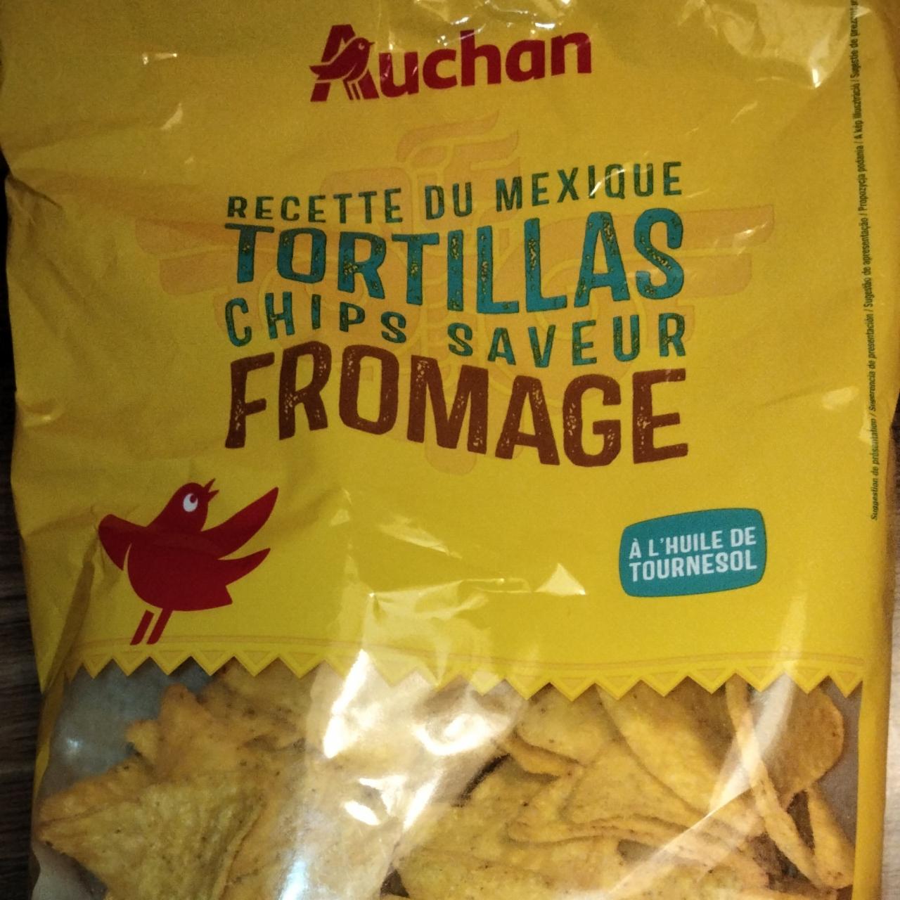 Zdjęcia - Tortillas chips saveur fromage Auchan