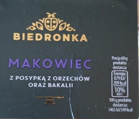 Zdjęcia - Makowiec z posypką z orzechów oraz bakalii Biedronka