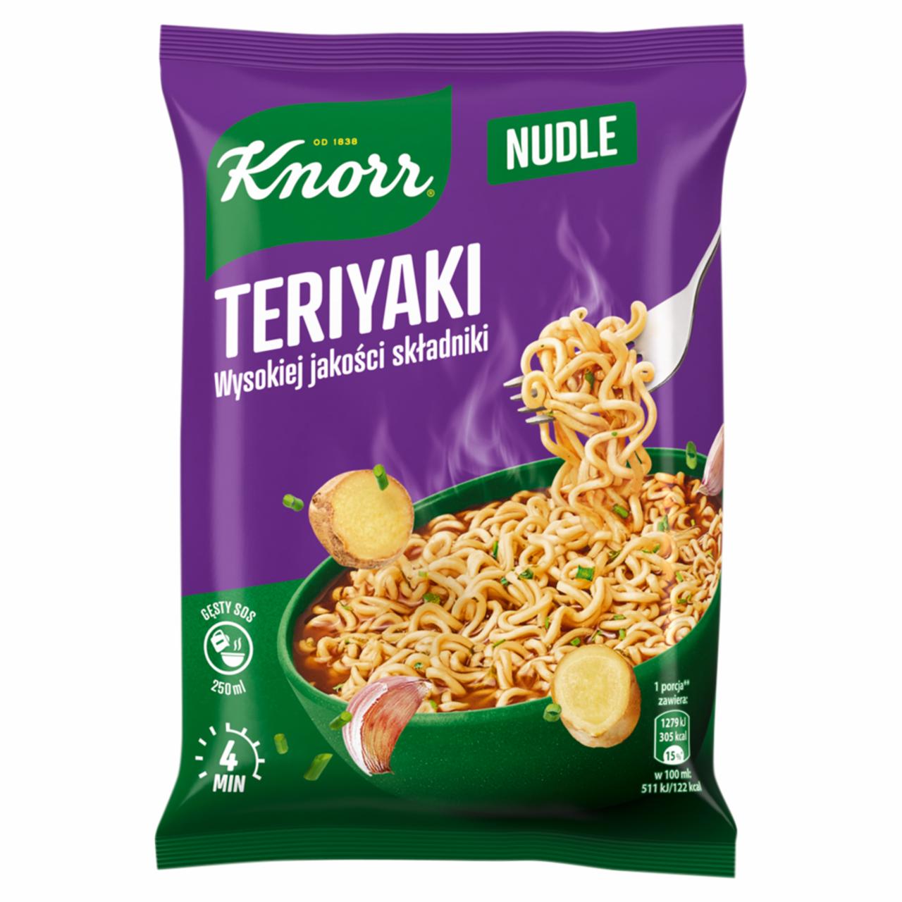 Zdjęcia - Knorr Nudle Zupa danie teriyaki 65 g
