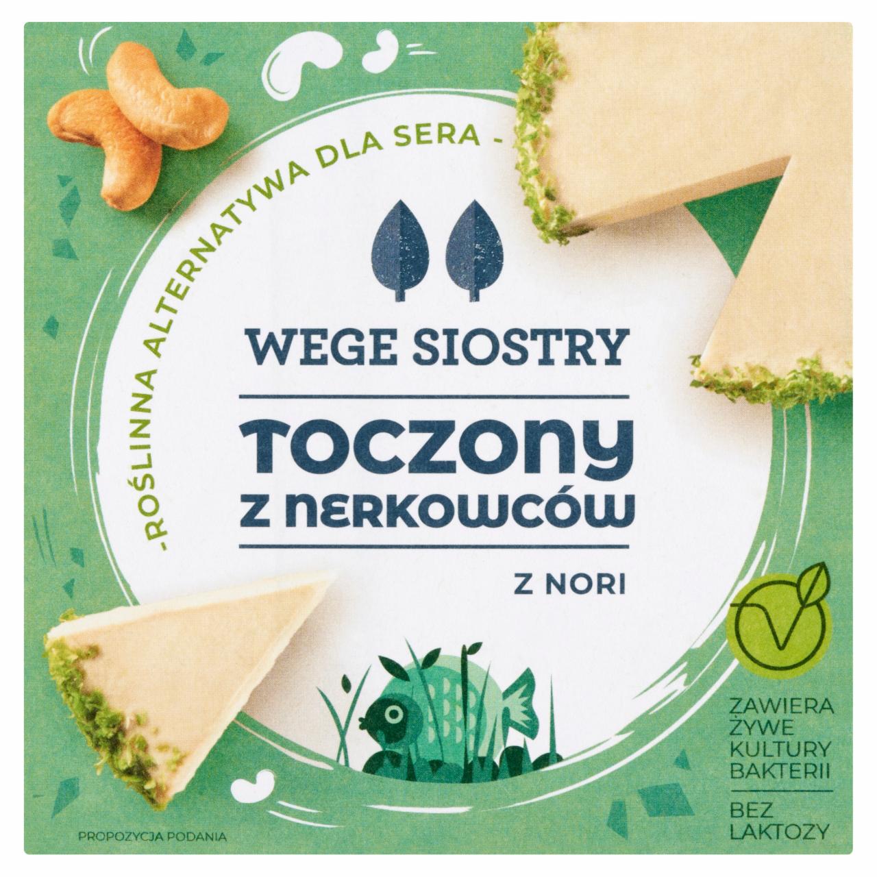 Zdjęcia - Wege Siostry Roślinna alternatywa dla sera toczony z nerkowców z nori 140 g