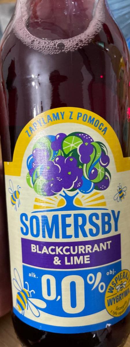 Zdjęcia - Somersby Bezalkoholowy napój piwny o smaku czarnej porzeczki i limonki 400 ml