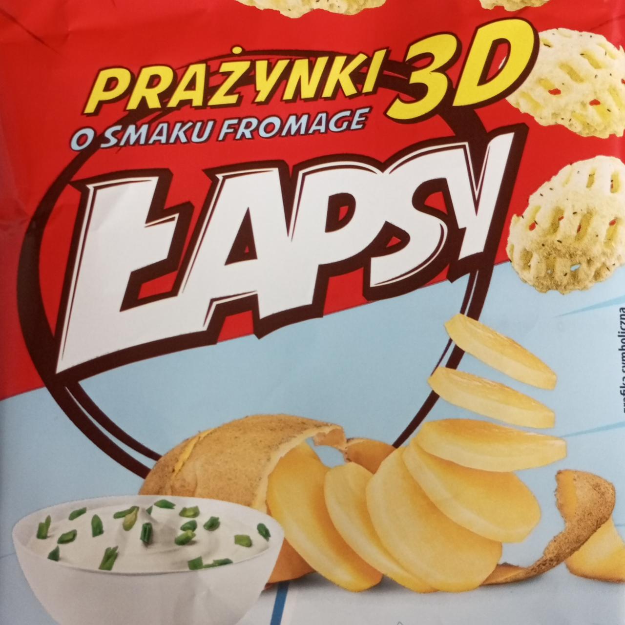 Zdjęcia - Prażynki o smaku fromage 3D Łapsy