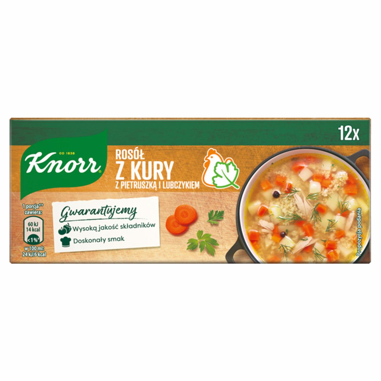Zdjęcia - Knorr Rosół z kury z pietruszką i lubczykiem 120 g (12 x 10 g)