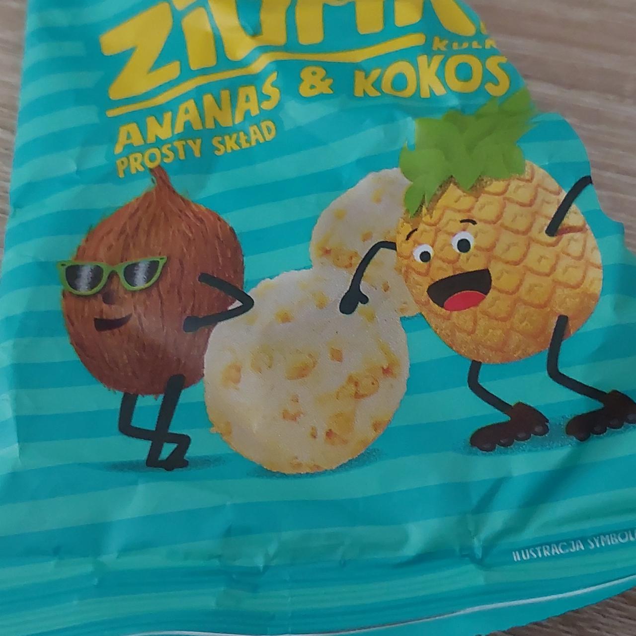 Zdjęcia - Ziomki kulki ananas kokos prosty skład Dobra Kaloria