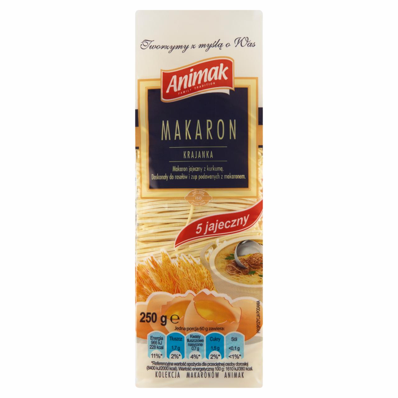 Zdjęcia - Animak Makaron 5 jajeczny krajanka 250 g