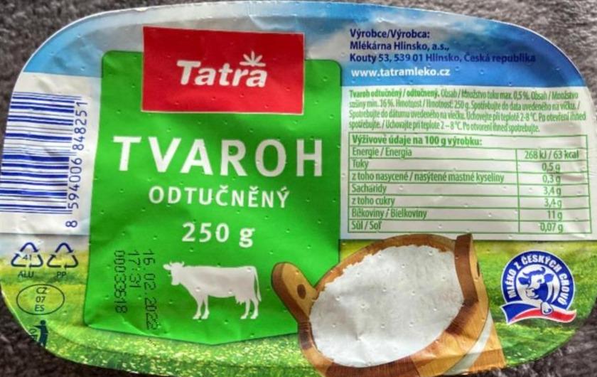 Zdjęcia - Tvaroh odtučněný Tatra