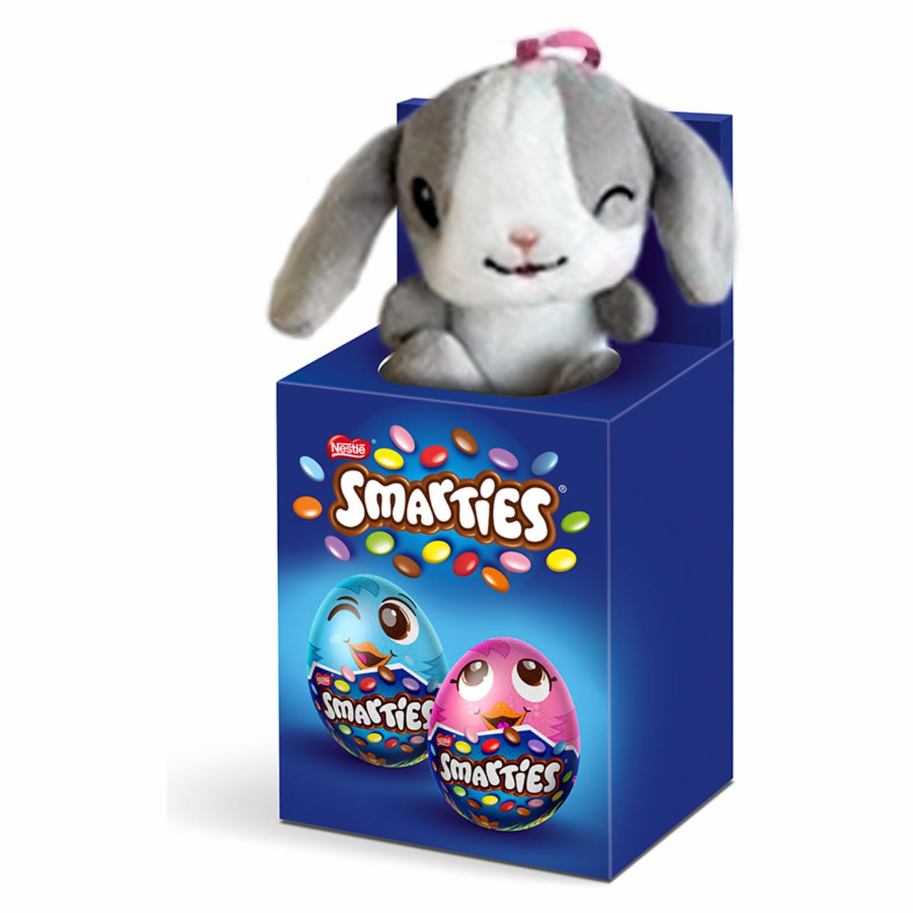 Zdjęcia - Smarties Puste figury z czekolady mlecznej z cukierkami Smarties 80 g (2 sztuki) i zabawka