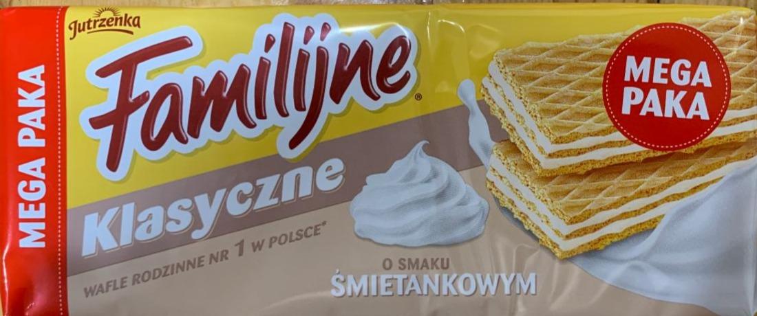 Zdjęcia - Familijne klasyczne wafle o smaku śmietankowym Jutrzenka