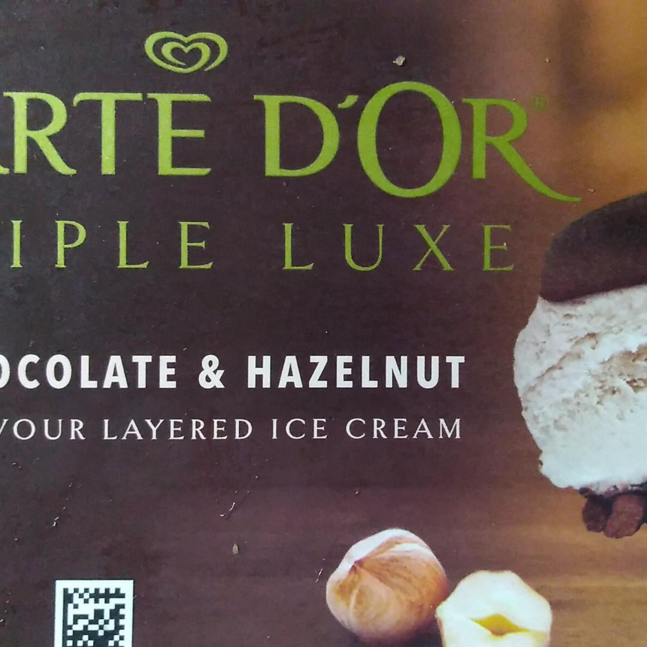 Zdjęcia - Carte D'Or Triple Luxe Lody o smaku orzechów laskowych z sosem o smaku mlecznej czekolady 650 ml