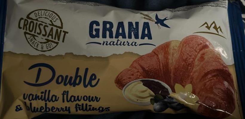Zdjęcia - Croissant double vanilla flavour & blueberry filling Grana