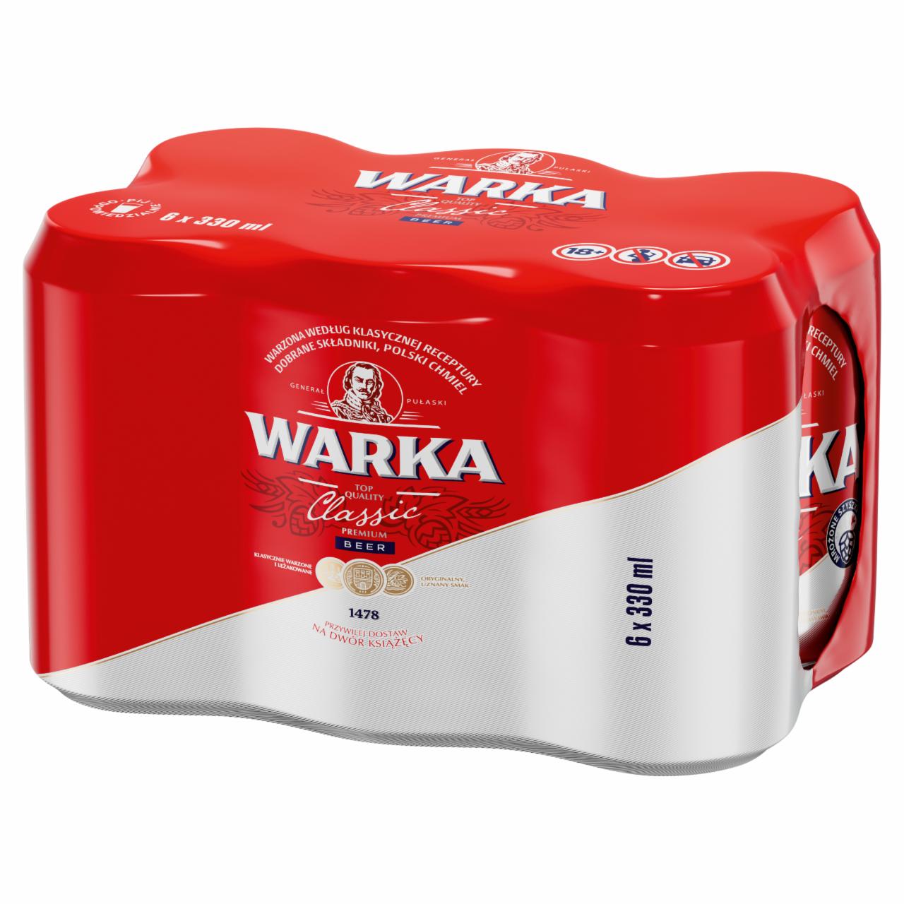 Zdjęcia - Warka Classic Piwo jasne 6 x 330 ml