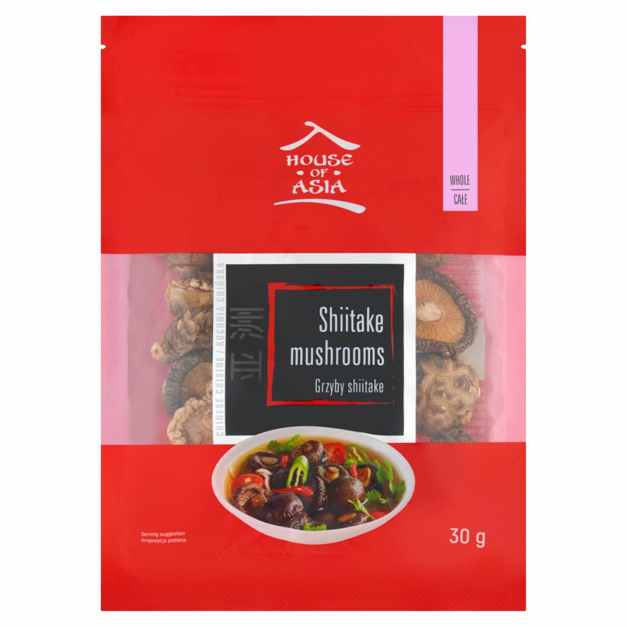 Zdjęcia - House of Asia Grzyby shiitake całe 30 g