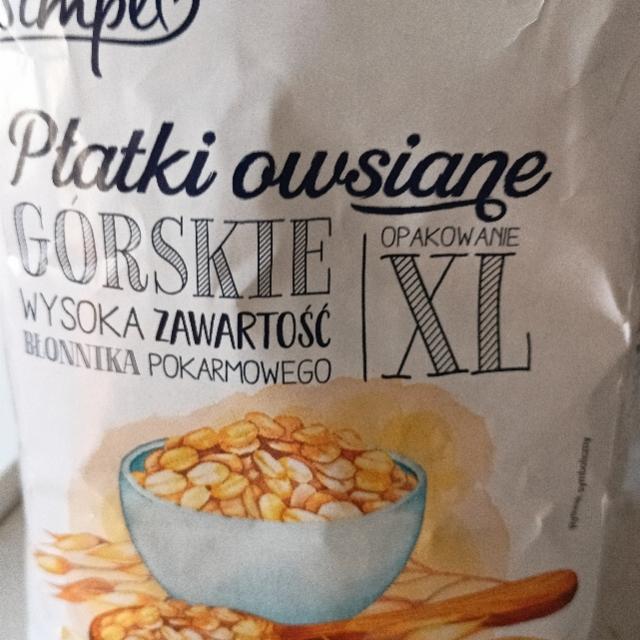 Zdjęcia - Płatki owsiane górskie Simple