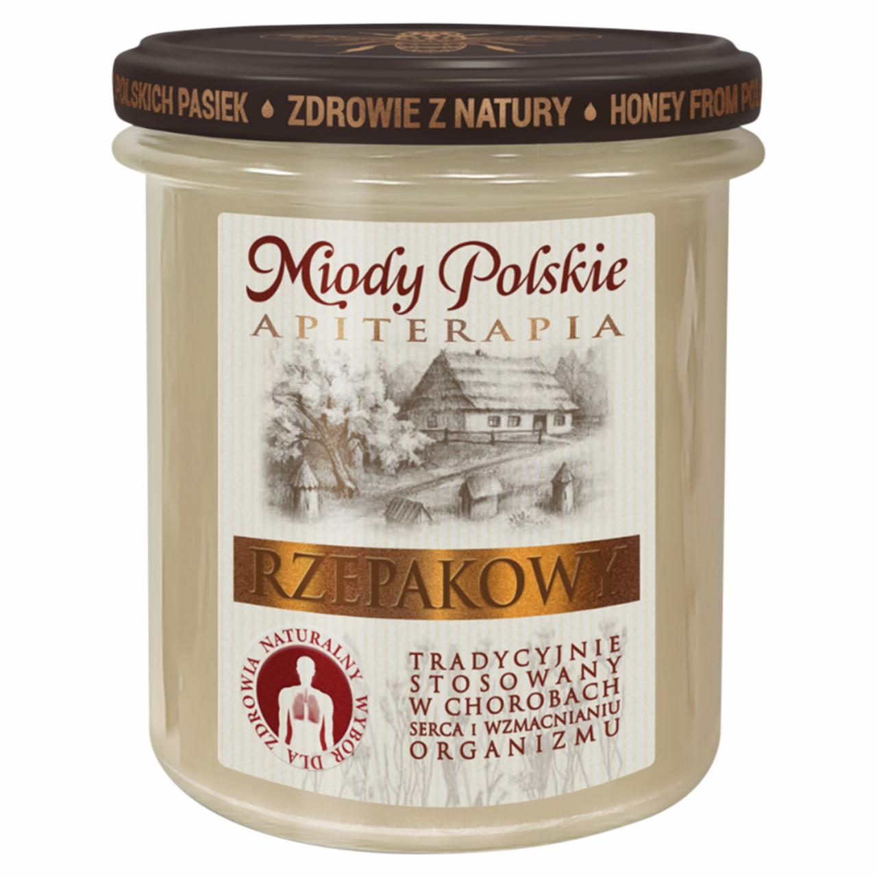 Zdjęcia - Miody Polskie Apiterapia Miód nektarowy rzepakowy 400 g