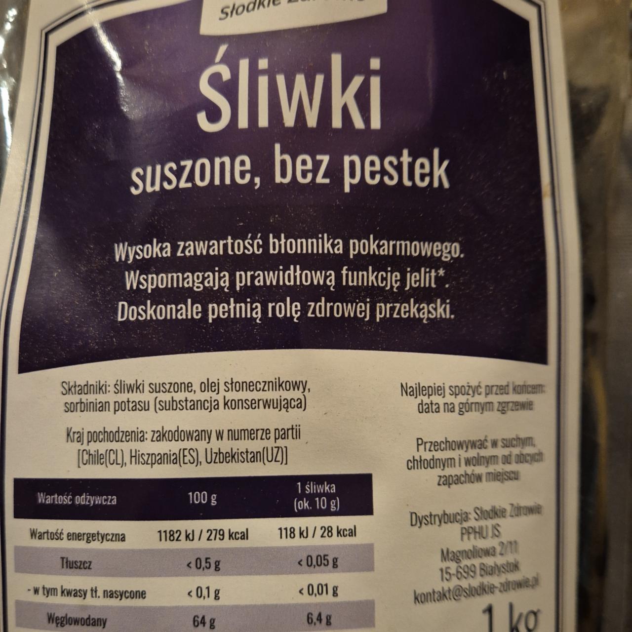 Zdjęcia - Śliwki suszone bez pestek Słodkie Zdrowie