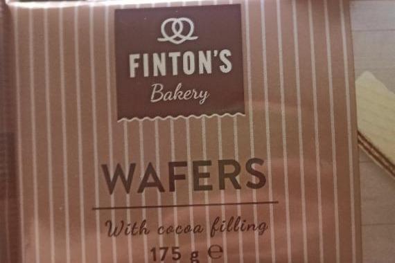 Zdjęcia - Wafers with cocoa filling Finton's bakery