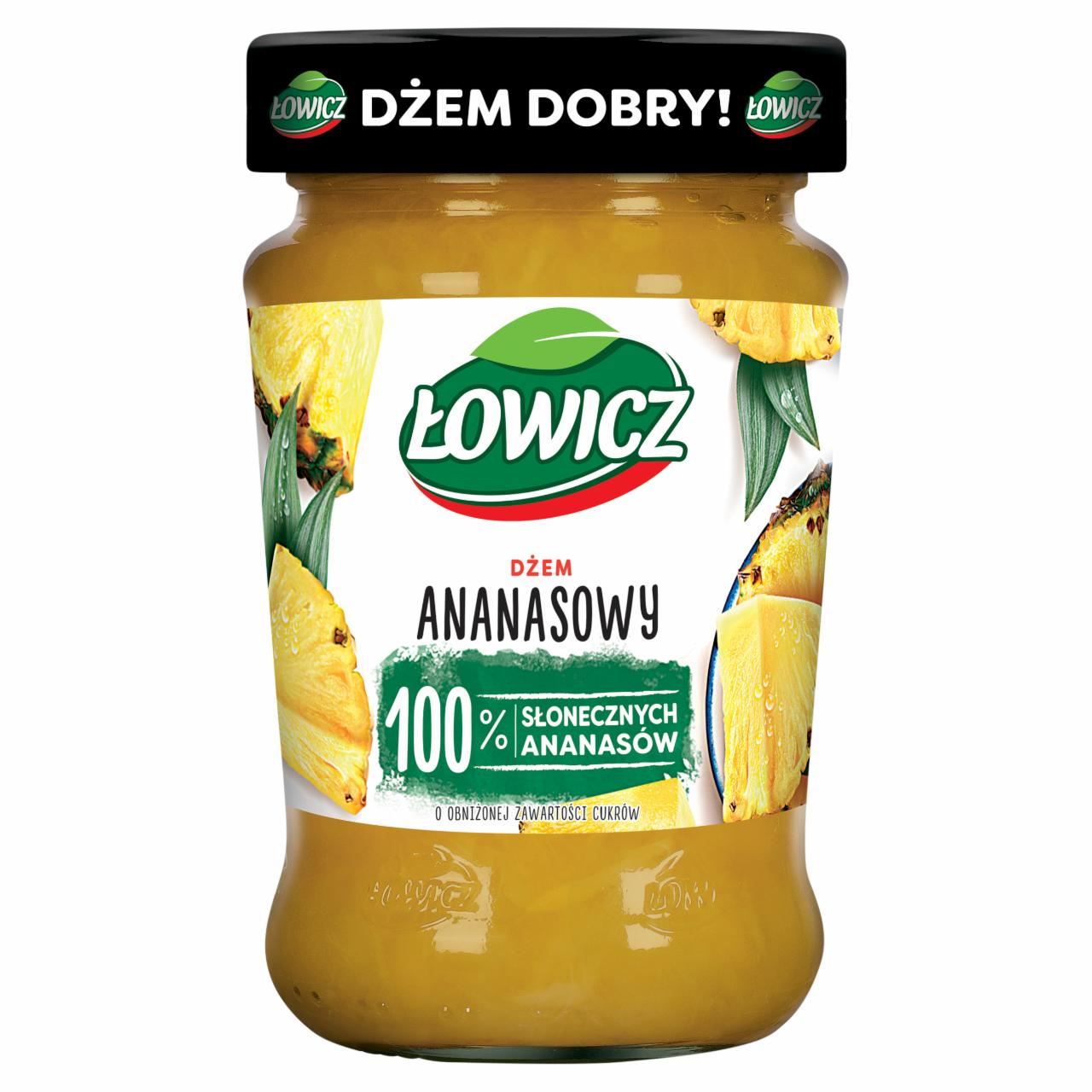 Zdjęcia - Łowicz Dżem ananasowy o obniżonej zawartości cukrów 280 g