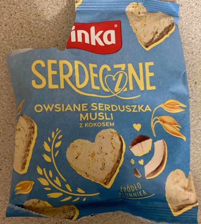 Zdjęcia - Serdeczne Owsiane serduszka musli z kokosem Inka