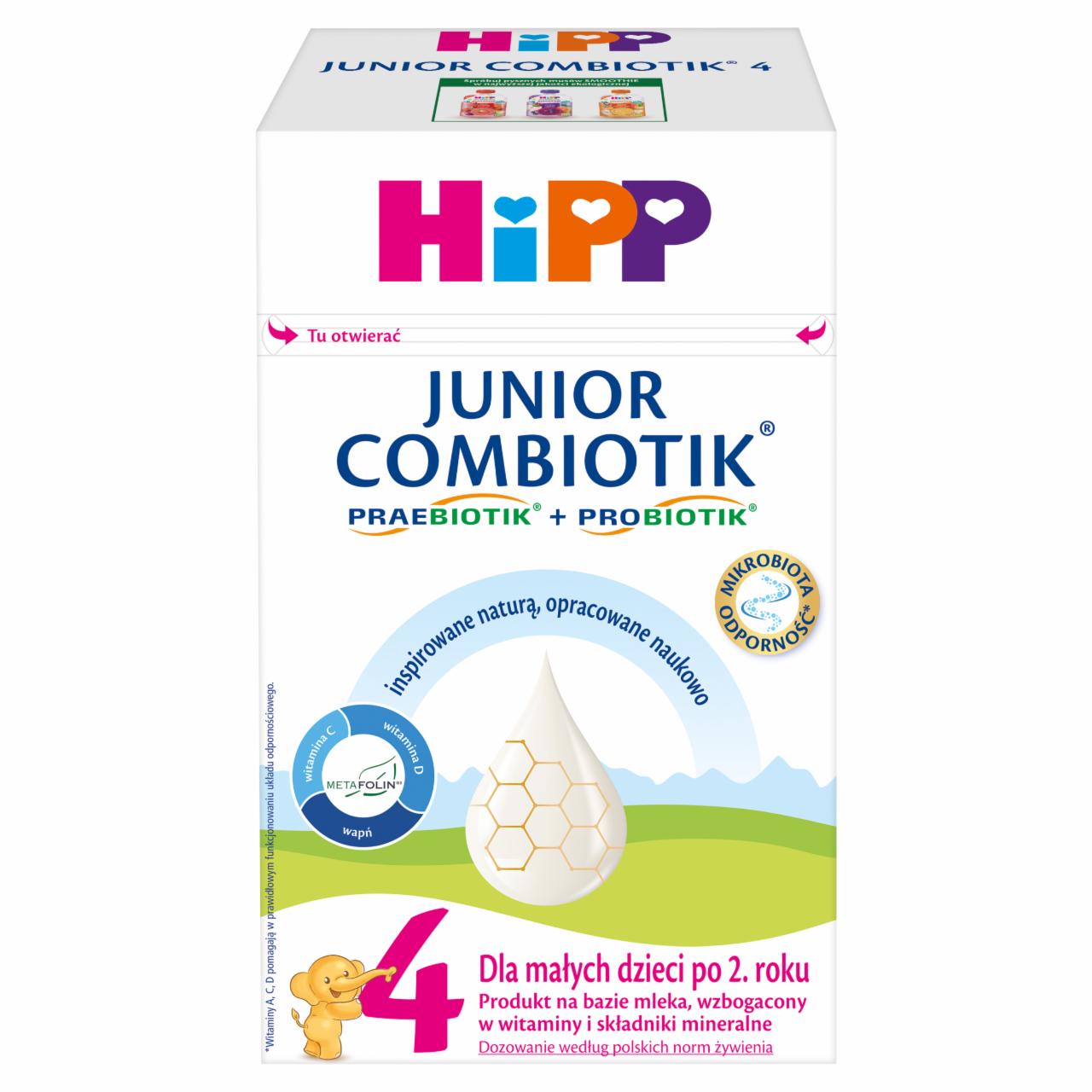 Zdjęcia - HiPP Junior Combiotik 4 Produkt na bazie mleka dla małych dzieci po 2. roku 550 g