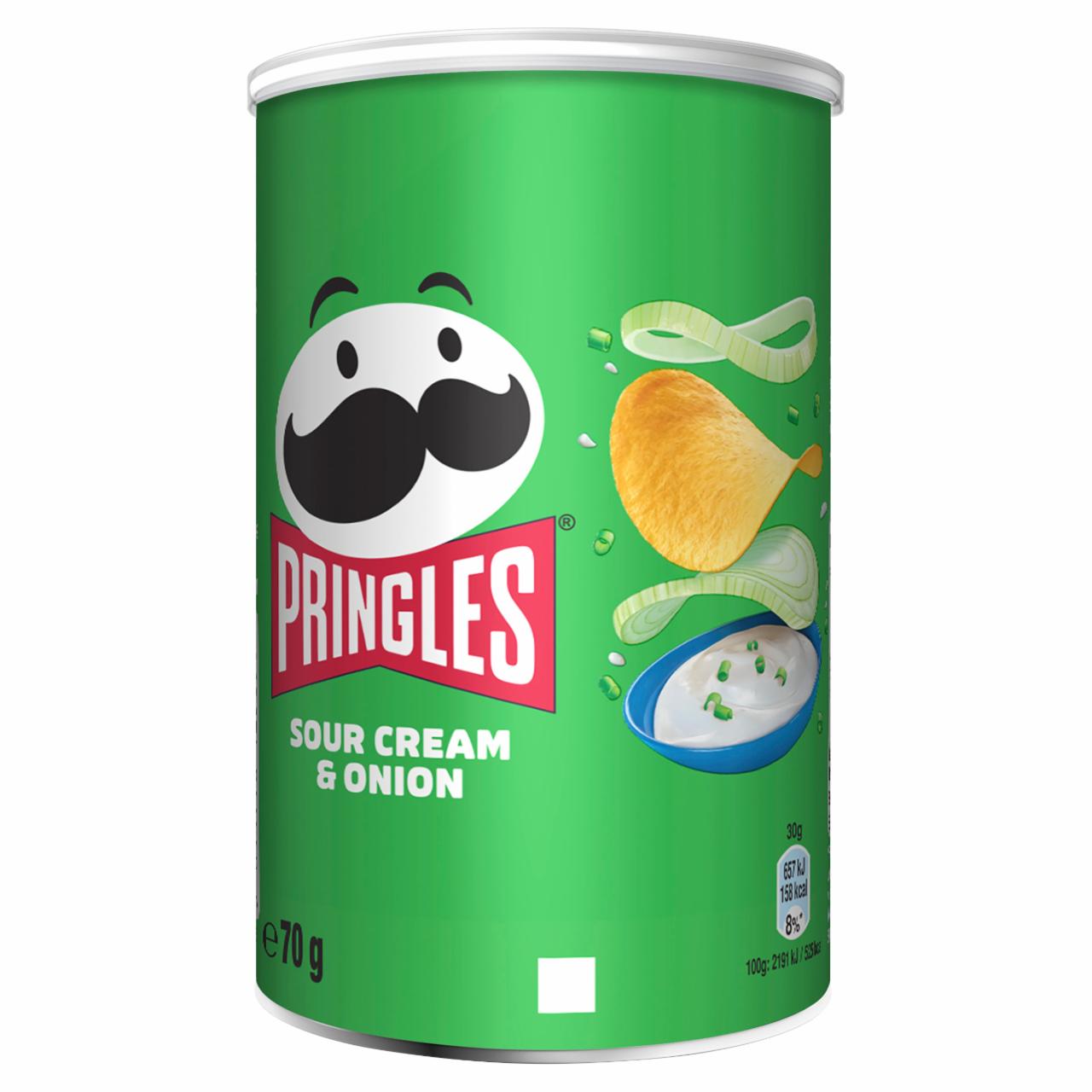 Zdjęcia - Pringles Sour Cream & Onion Chrupki 70 g