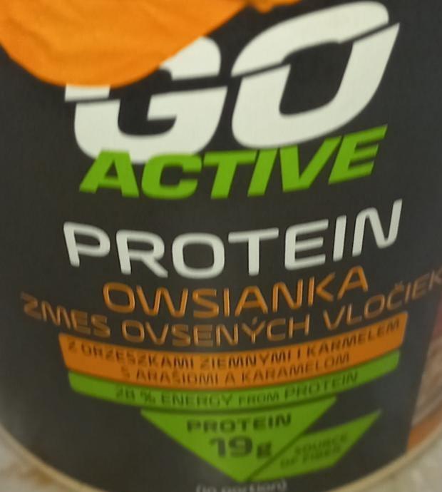 Zdjęcia - Owsianka proteinowa z orzeszkami ziemnymi i karmelem Go Active