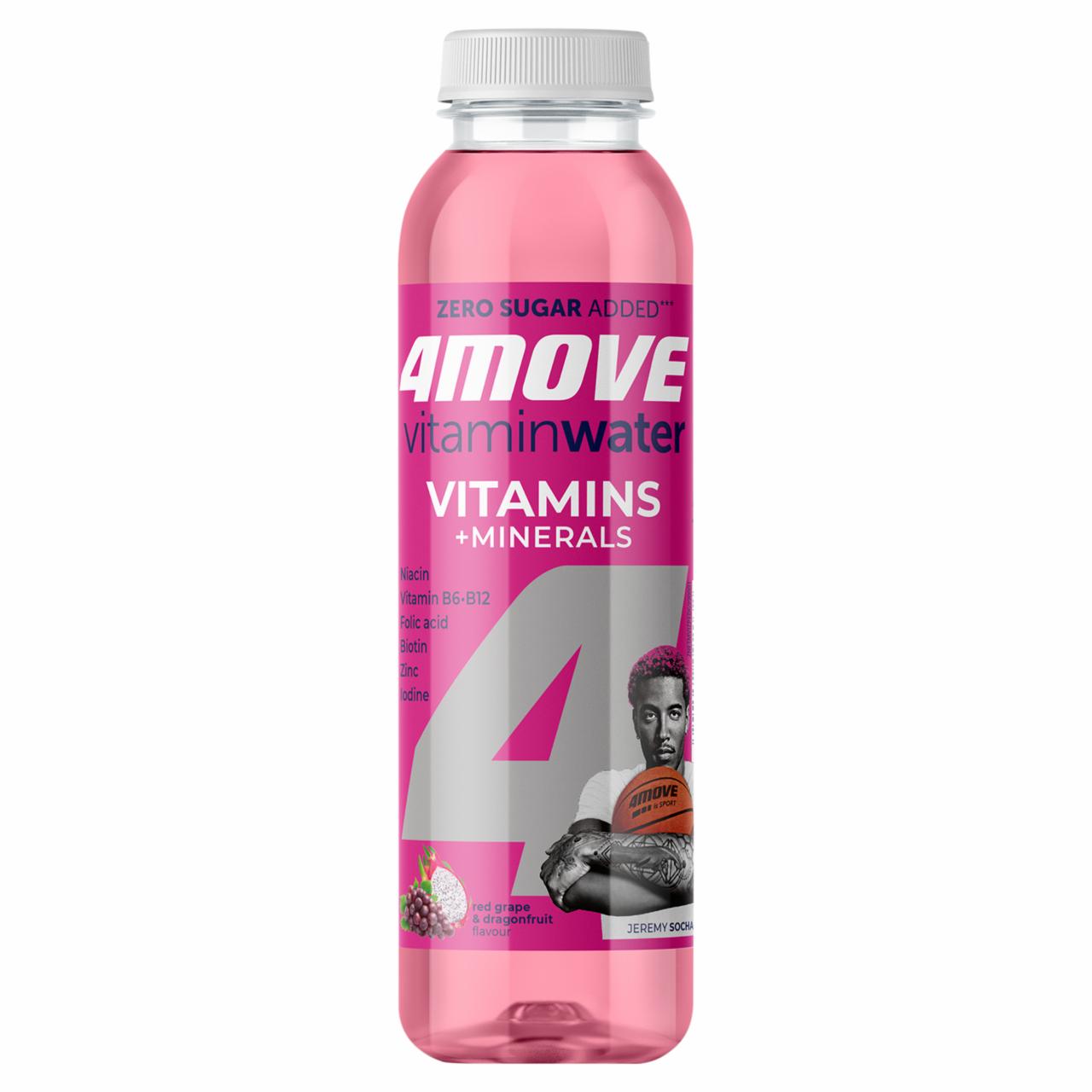 Zdjęcia - 4Move Vitamin Water Napój niegazowany o smaku dragonfruit winogrono 556 ml