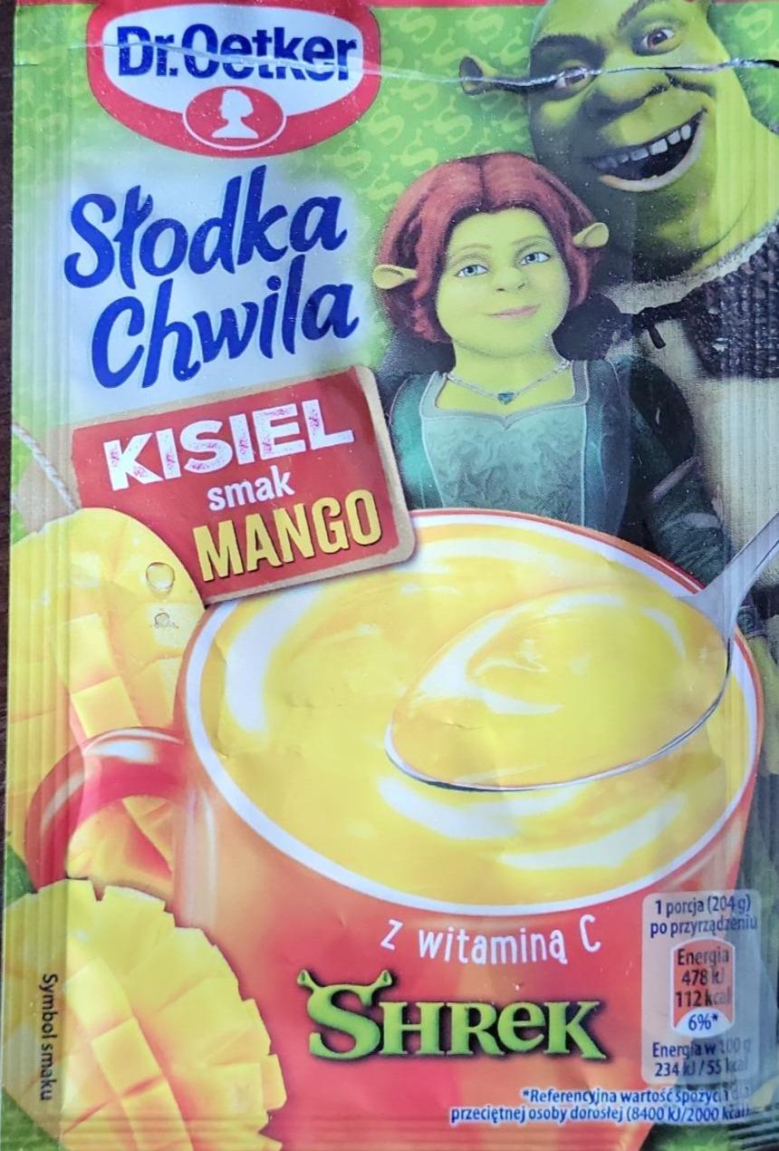 Zdjęcia - Słodka chwila kisiel smak mango shrek Dr.Oetker